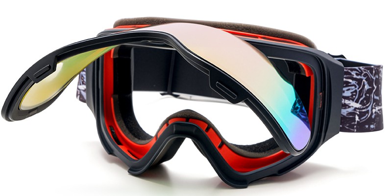 Flip Up Anvik Prescription Ski and Snowboard Goggles Blue White - Dual Layer Anti Fog Lenses - Impact Resistance and UV Blocking Snow Glasses - Image 6