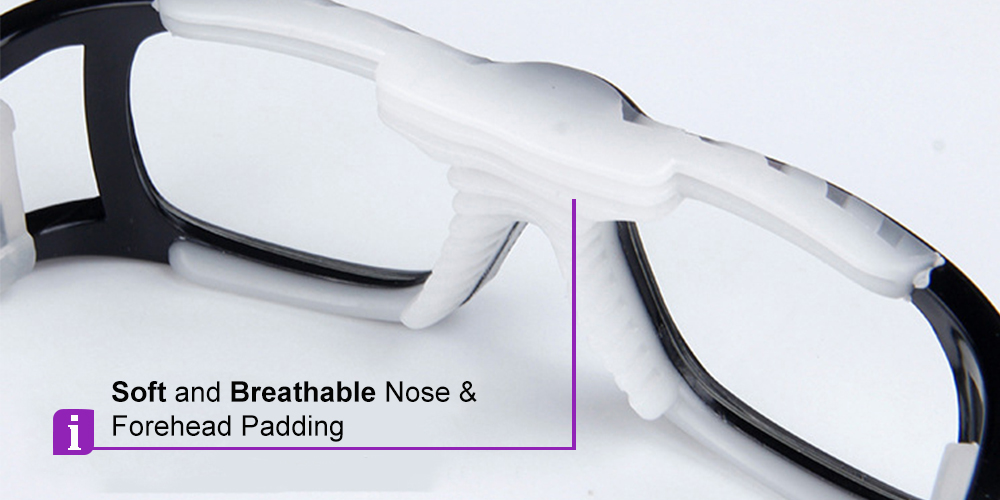 Robson Red Prescription Sports Goggles - Soft Gel Padding - Soccer, Football, Basketball, Baseball - Image 2