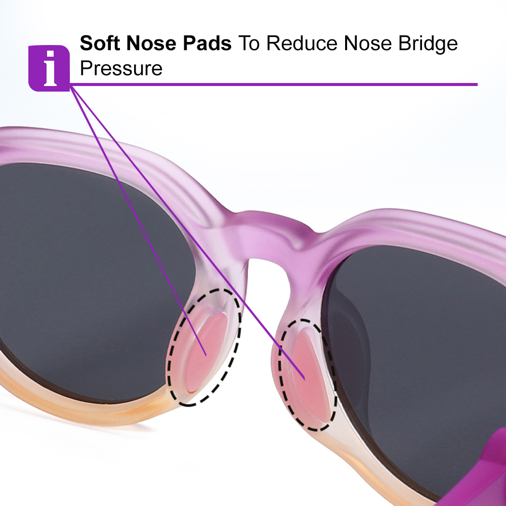 Elijah Purple RX Glasses For Youth - Kids Friendly Impact Resistant   - Boys and Girls Prescription Eyeglasses - Image 4