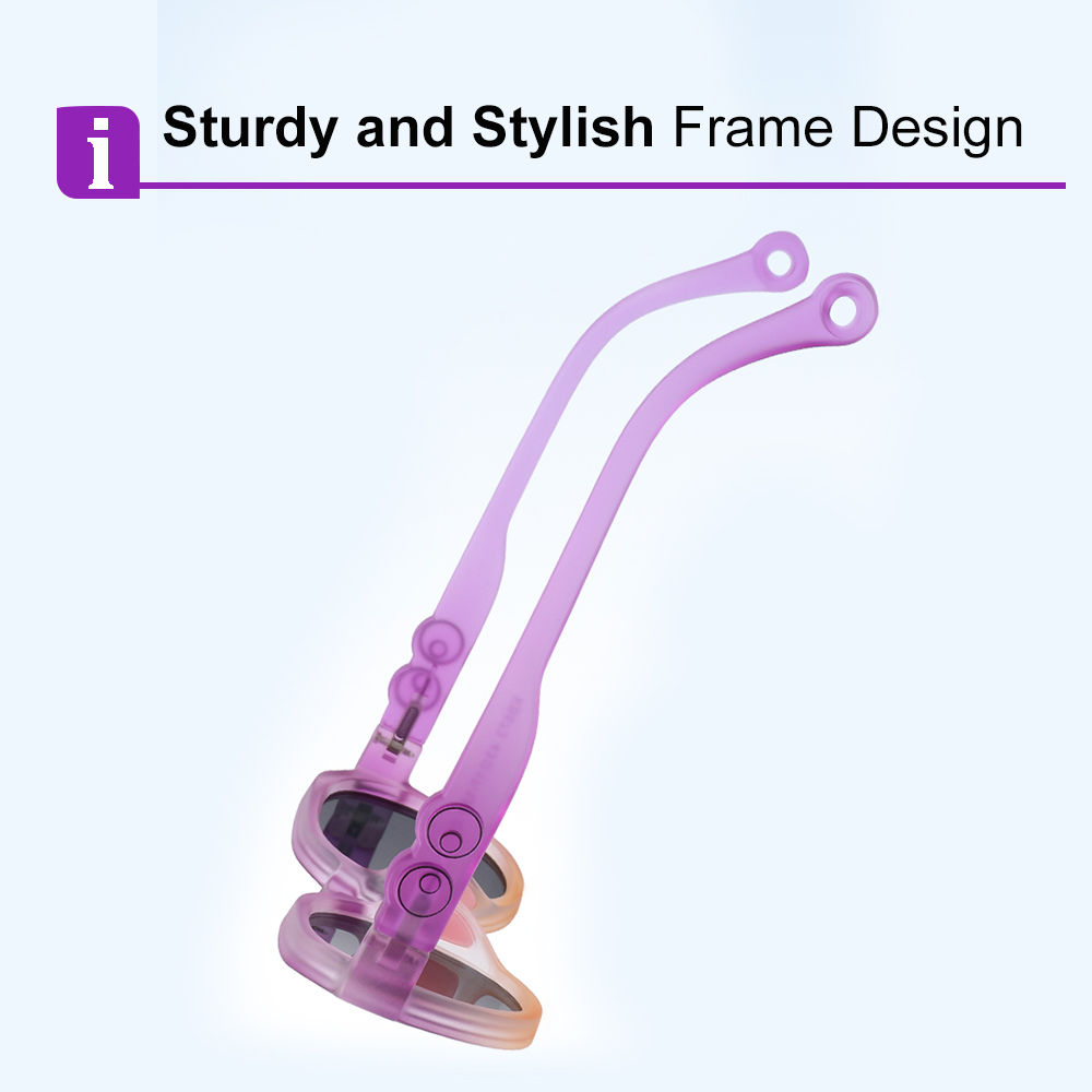 Elijah Purple RX Glasses For Youth - Kids Friendly Impact Resistant   - Boys and Girls Prescription Eyeglasses - Image 6