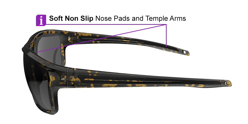Matrix Chinook Prescription Safety Glasses Tortoise - ANSI Z87.1 Certified - Industrial Construction and Tactical Glasses - Image 3