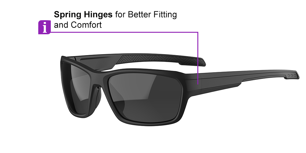 Matrix Ennis Prescription Sports Safety Sunglasses Black For Men and Women - Cycling, Running and Baseball Glasses - Image 6