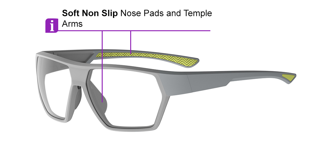 Matrix Belgrade Prescription Safety Glasses Silver - ANSI Z87.1 Certified - Industrial Construction or Tactical Glasses - Image 3