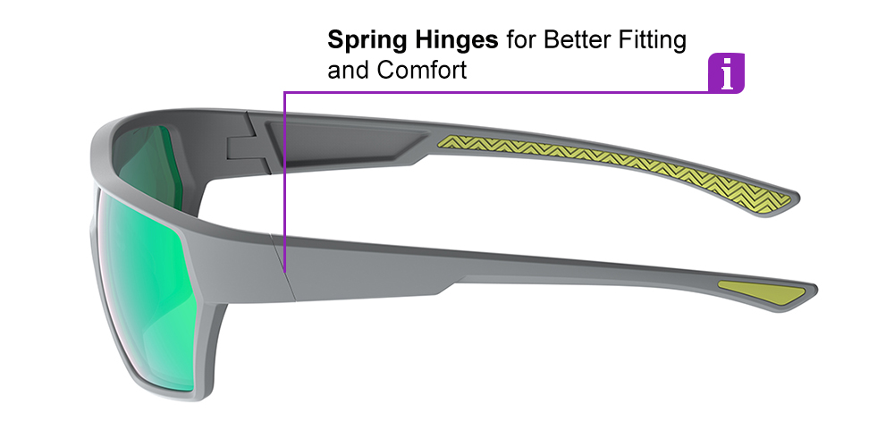 Matrix Belgrade Prescription Safety Glasses Silver - ANSI Z87.1 Certified - Industrial Construction or Tactical Glasses - Image 2