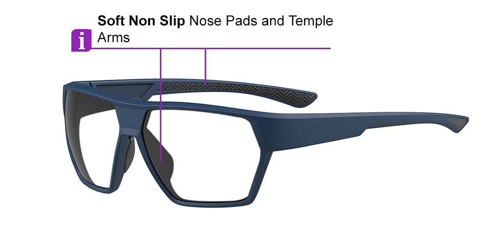 Matrix Belgrade Prescription Safety Glasses Blue - ANSI Z87.1 Certified - Construction, Industrial and Tactical Glasses - Image 7