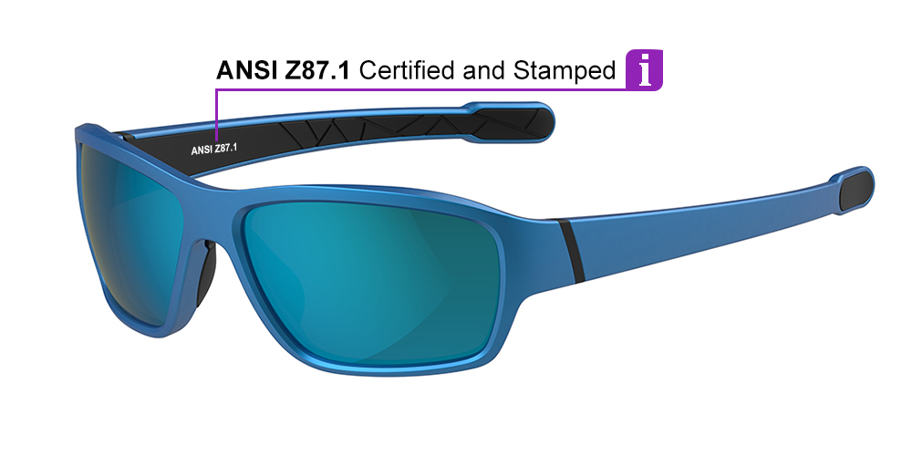 Matrix Sidney Prescription Sports Sunglasses Blue For Men and Women - Baseball, Cycling and Running Glasses - Image 5