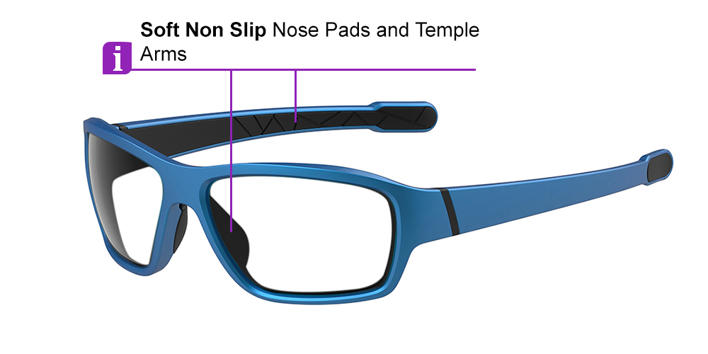 Matrix Sidney Prescription Safety Glasses Blue - ANSI Z87.1 Certified - Industrial, Construction and Tactical Glasses - Image 4