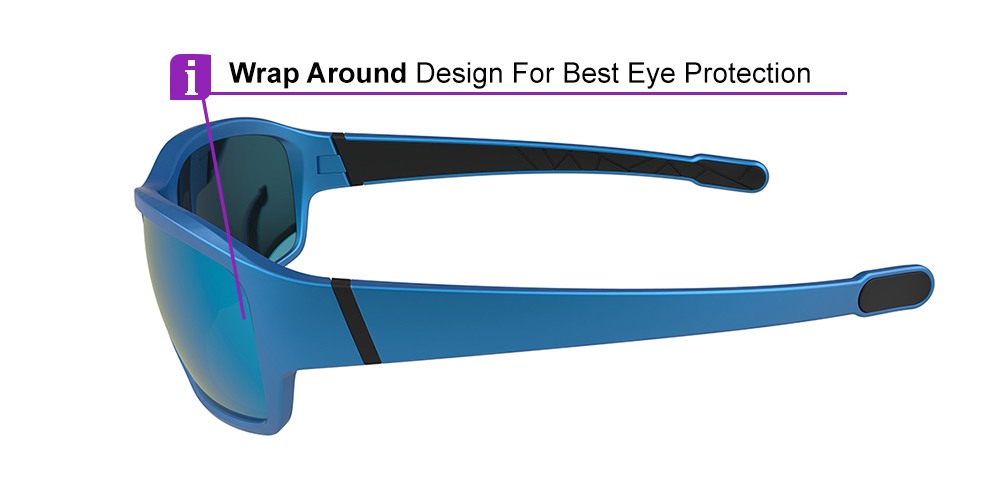 Matrix Sidney Prescription Safety Glasses Blue - ANSI Z87.1 Certified - Industrial, Construction and Tactical Glasses - Image 3