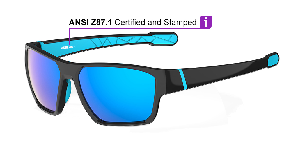 Matrix Shelby Prescription Sports Sunglasses Black Blue For Men and Women - Cycling, Running or Baseball Glasses - Image 9