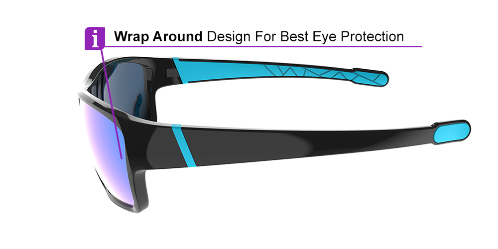 Matrix Shelby Prescription Safety Glasses Black Blue - ANSI Z87.1 Certified - Industrial, Construction and Tactical Glasses - Image 2