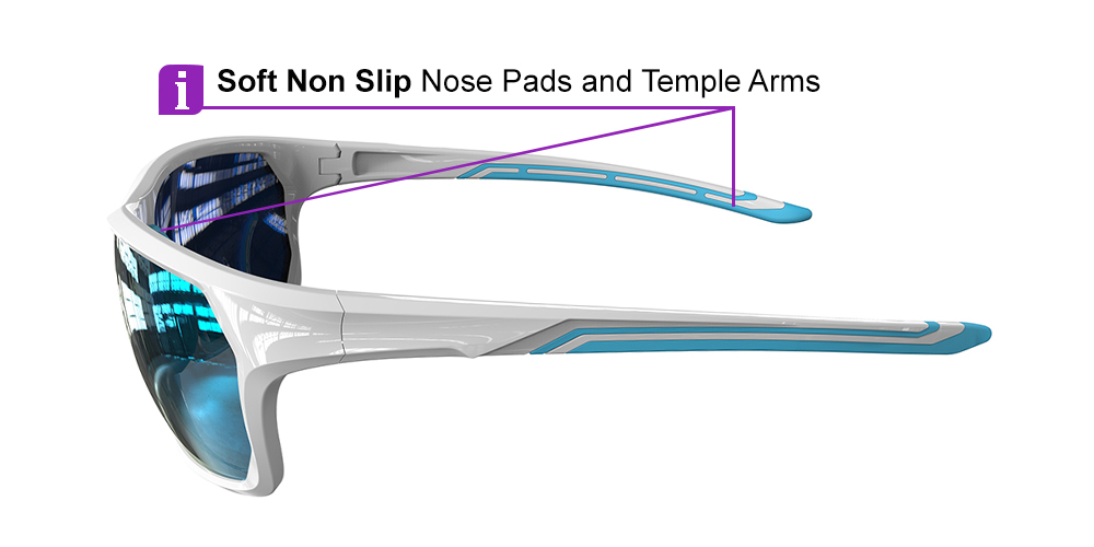 Matrix Upton Prescription Sports Safety Sunglasses White - Cycling, Tennis and Baseball Glasses - Image 5