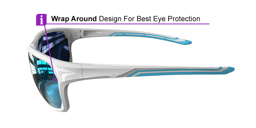 Matrix Upton Prescription Sports Safety Sunglasses White - Cycling, Tennis and Baseball Glasses - Image 4
