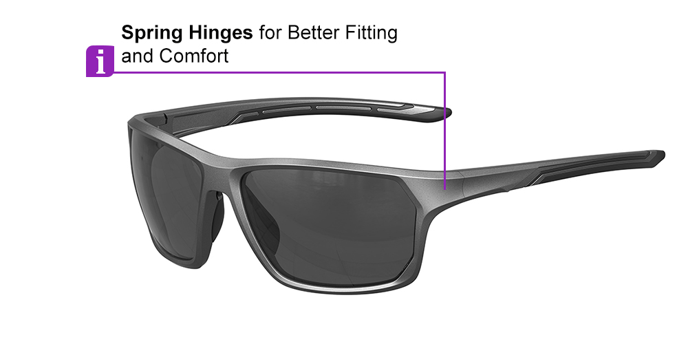 Matrix Upton Prescription Safety Glasses Silver - ANSI Z87.1 Certified - Construction, Industrial or Tactical Glasses - Image 3