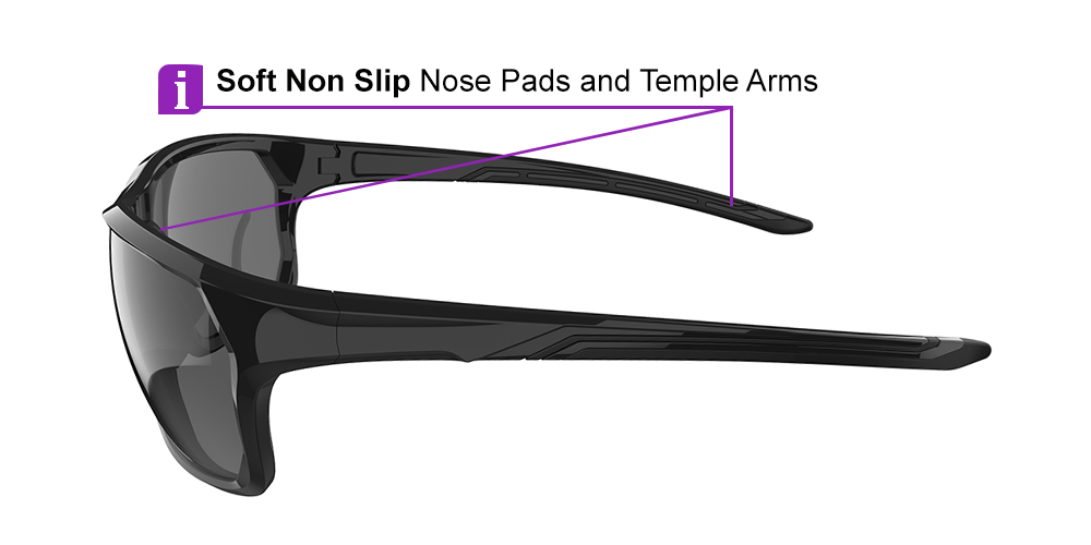 Matrix Upton Prescription Safety Glasses Black - ANSI Z87.1 Certified - Construction, Industrial or Tactical Glasses - Image 6