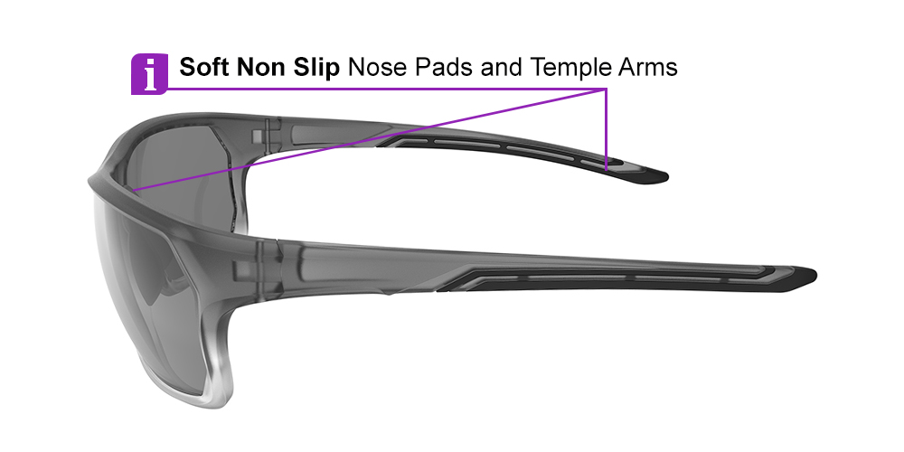 Matrix Upton Prescription Sports Safety Sunglasses Grey - Cycling, Tennis and Baseball Glasses - Image 5