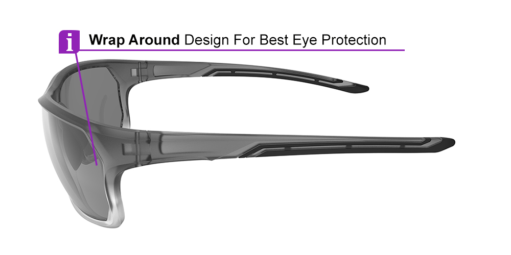 Matrix Upton Prescription Sports Safety Sunglasses Grey - Cycling, Tennis and Baseball Glasses - Image 6