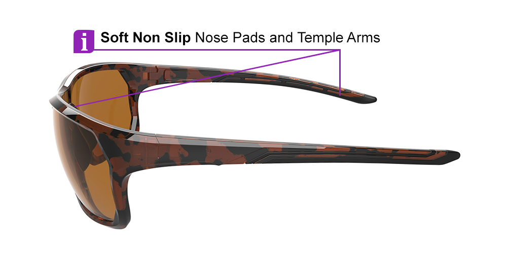 Matrix Upton Prescription Sports Safety Sunglasses Demi Amber - Cycling, Tennis and Baseball Glasses - Image 7