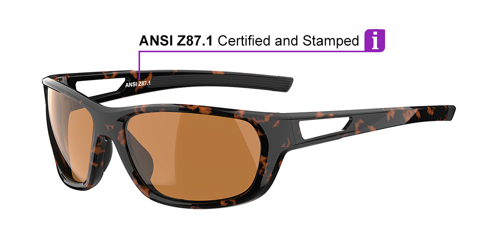 Matrix Denton Prescription Safety Glasses Tortoise - ANSI Z87.1 Certified - Construction, Industrial and Tactical Glasses - Image 3