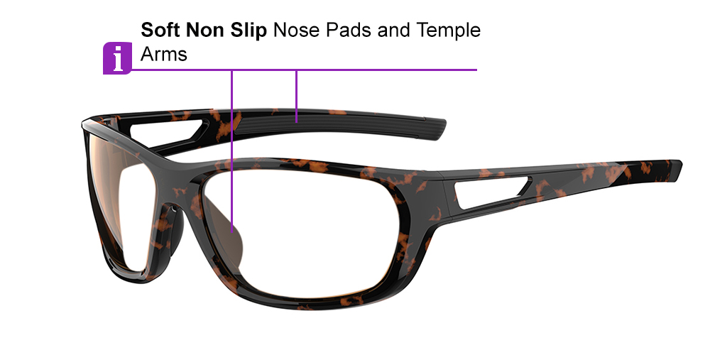 Matrix Denton Prescription Safety Glasses Tortoise - ANSI Z87.1 Certified - Construction, Industrial and Tactical Glasses - Image 4