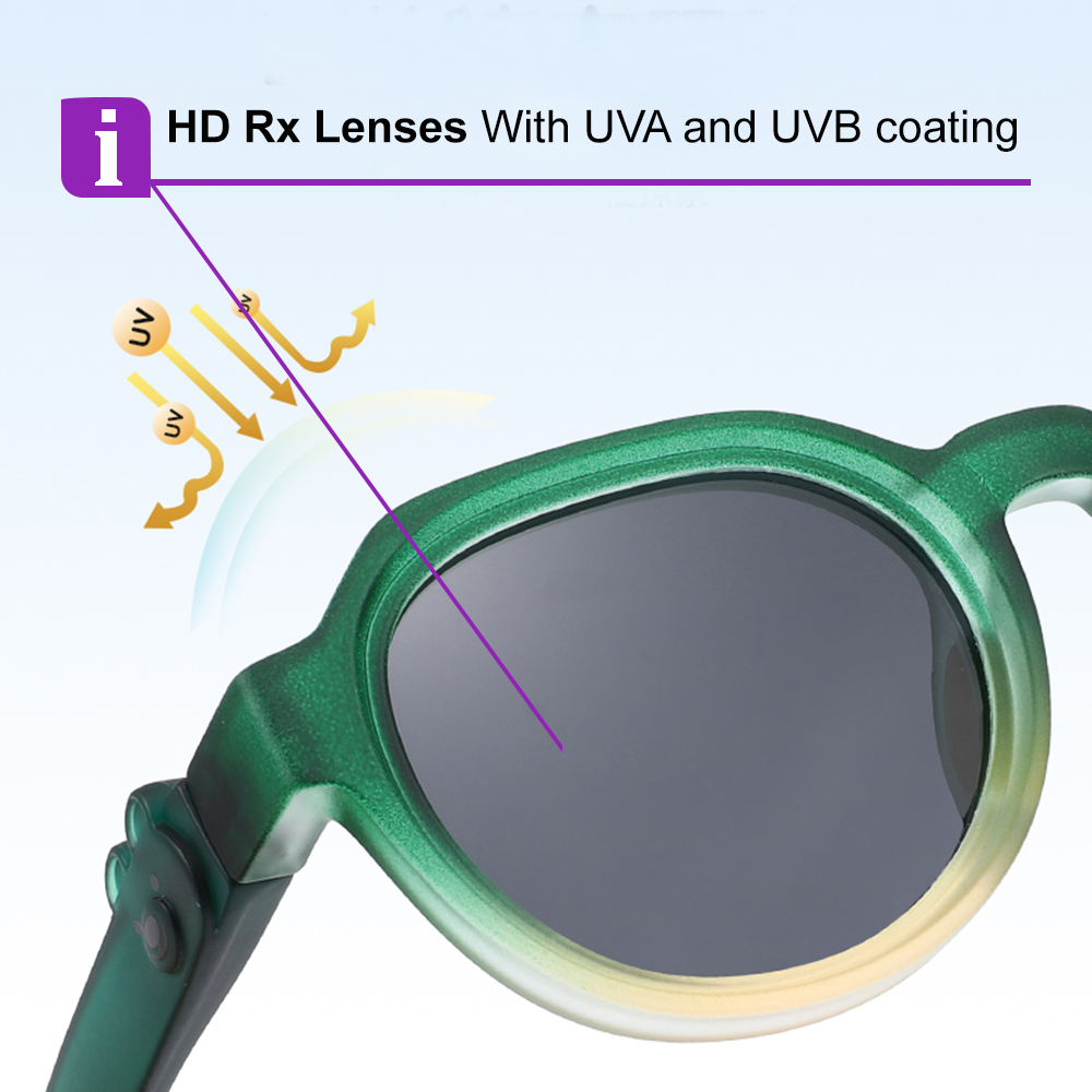 Emma Purple RX Glasses For Youth - Kids Friendly Impact Resistant   - Boys and Girls Prescription Eyeglasses - Image 3