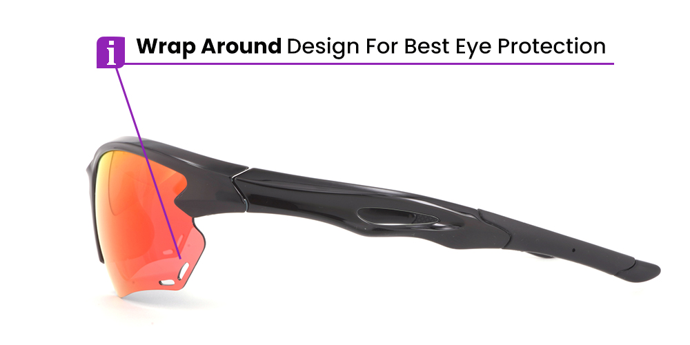 Shasta Prescription Sports Sunglasses - Cycling, Baseball and Jogging Glasses - Tinted, Polarized or Transition Lenses - Image 10